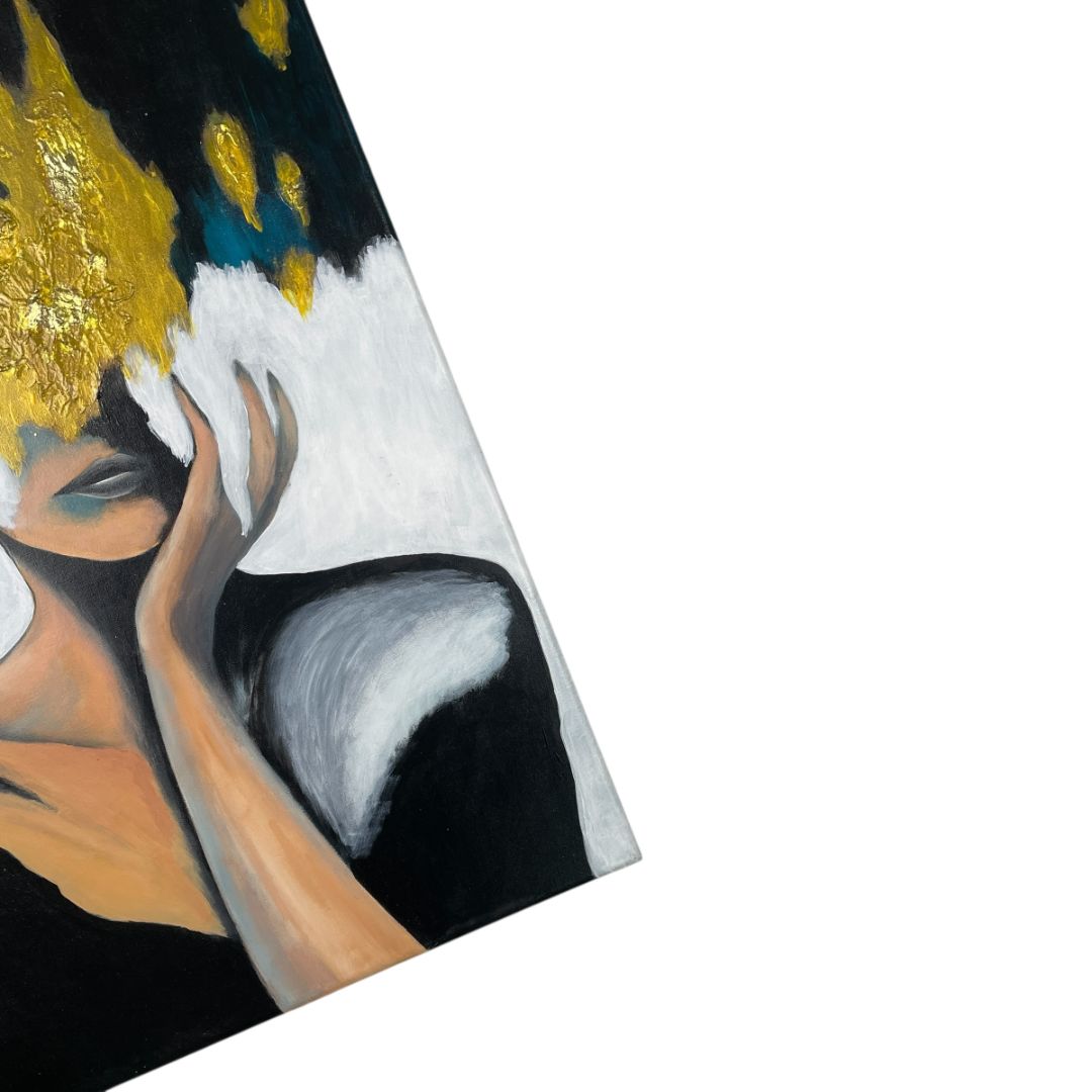 Arte sin Vidrio  ANONIMO  Estilo Retrato Obra 50 cm X 70 cm
