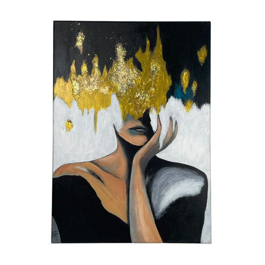 Arte sin Vidrio  ANONIMO  Estilo Retrato Obra 50 cm X 70 cm