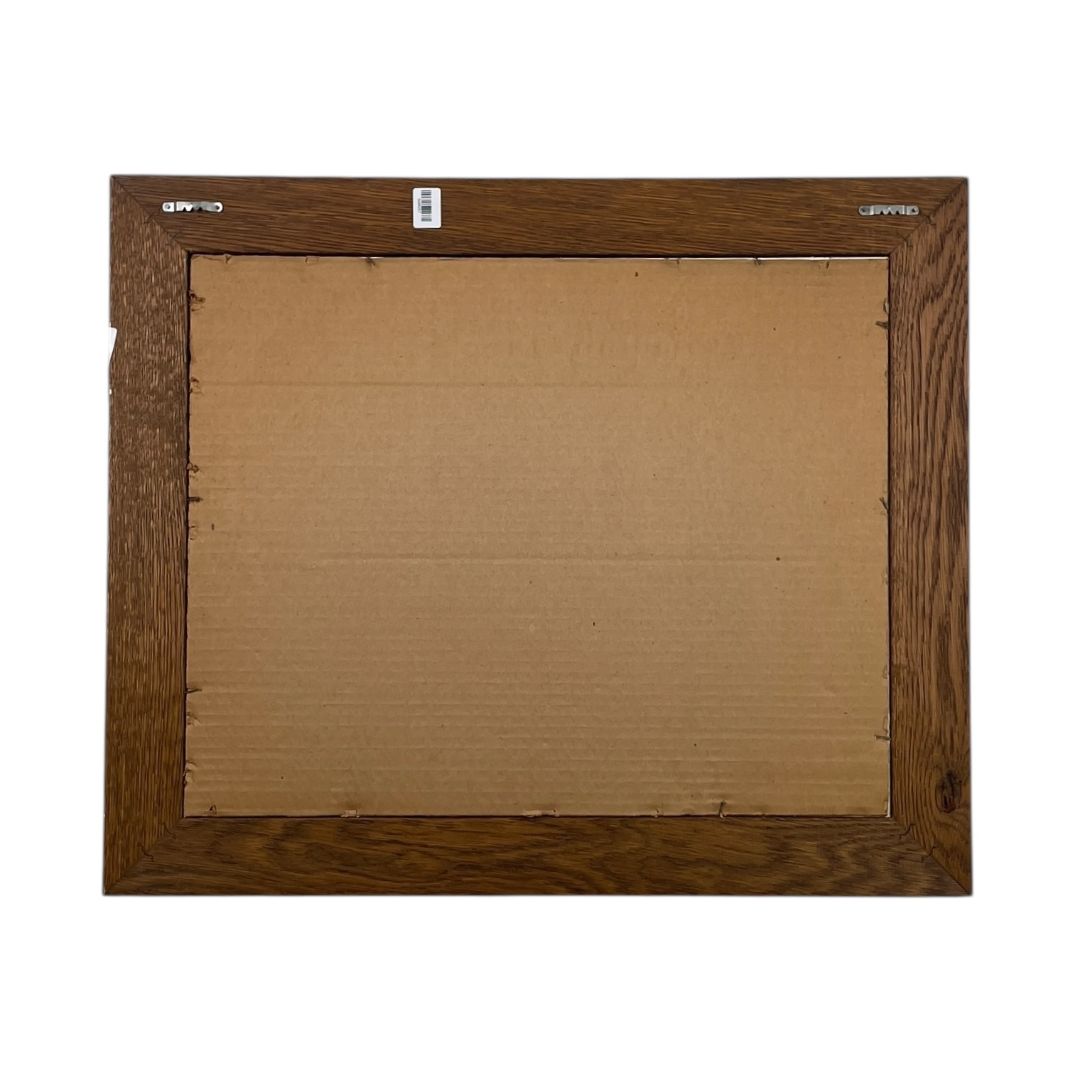 Arte con Vidrio  ANONIMO  Estilo Cartografia Obra 30 cm X 40 cm Marco 42 cm X 52 cm