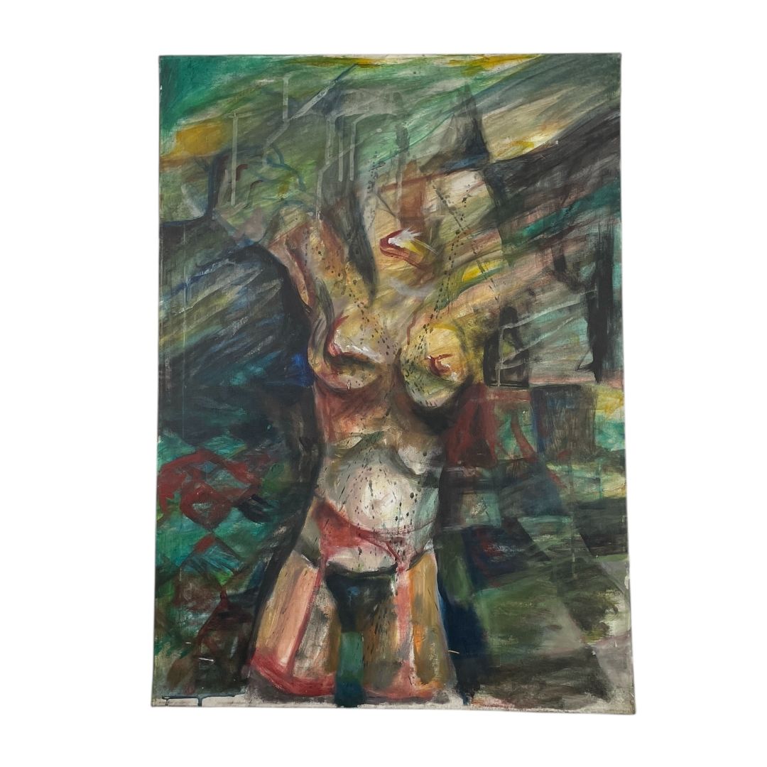 ANONIMO  Arte sin Vidrio  Estilo Figurativo  Medida 70cm X 50cm