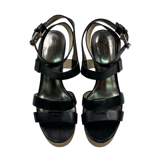 Plataformas  COACH  Color Negro Talle 38
