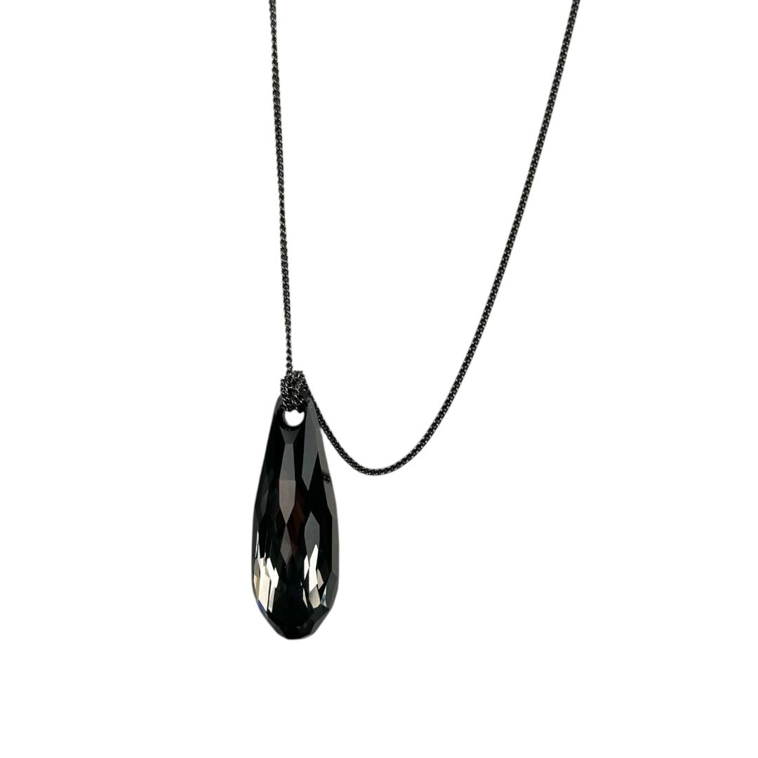 Collar  SWAROVSKI  Color Gris Talle Unico