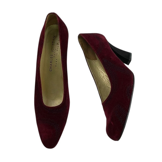 Zapato Taco Bajo  CHARLES JOURDAN  Color Bordeaux Talle 38