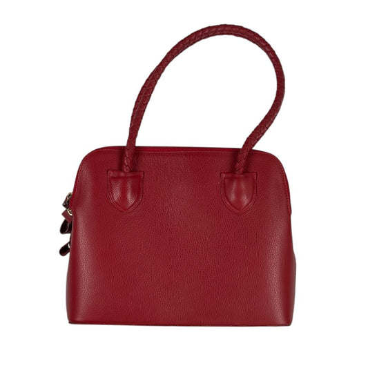 Cartera  CASA LOPEZ  Color Rojo Medida 35cm X 26cm