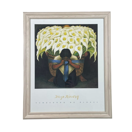 DIEGO RIVERA  Arte con Vidrio  Estilo Figurativo  Medida 56cm X 46cm
