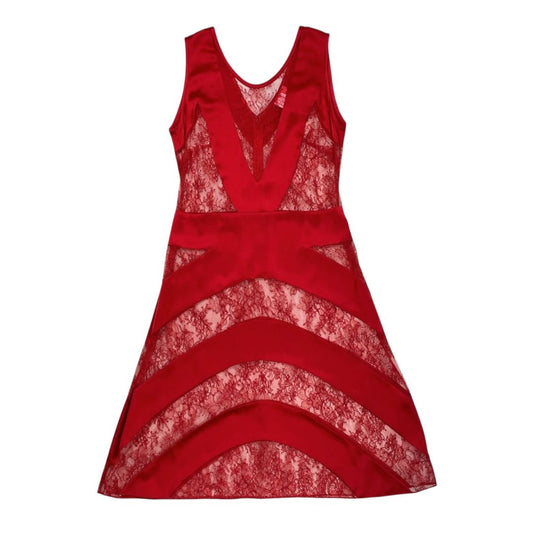 Vestido Sin Manga  MENAGE A TROIS  Color Rojo Talle 40