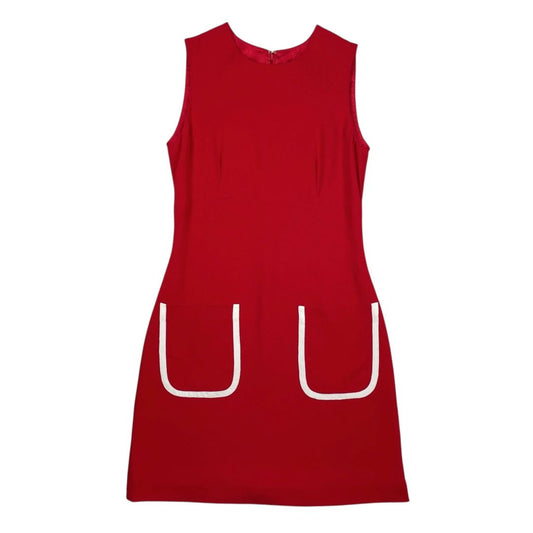 Vestido Sin Manga  MENAGE A TROIS  Color Rojo Talle 40