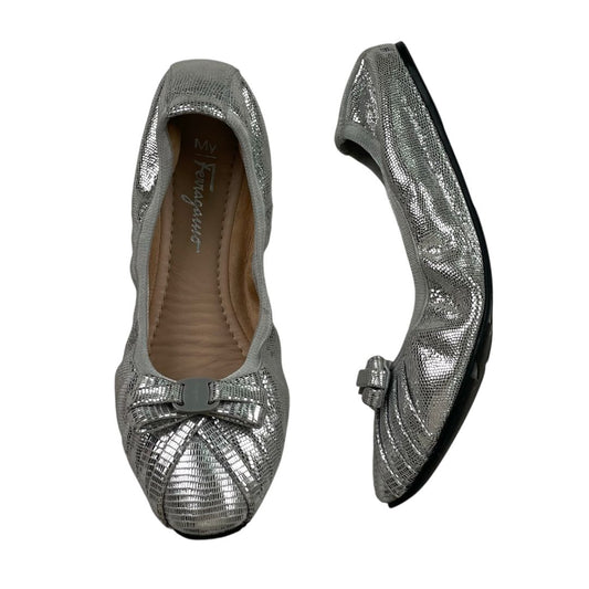 Ballerina  FERRAGAMO  Color Plateado Talle 35,5