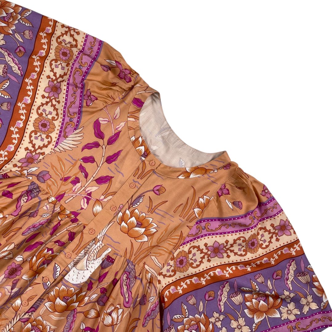 Vestido Manga Corta  SIN MARCA  Varios  Estampado Talle M