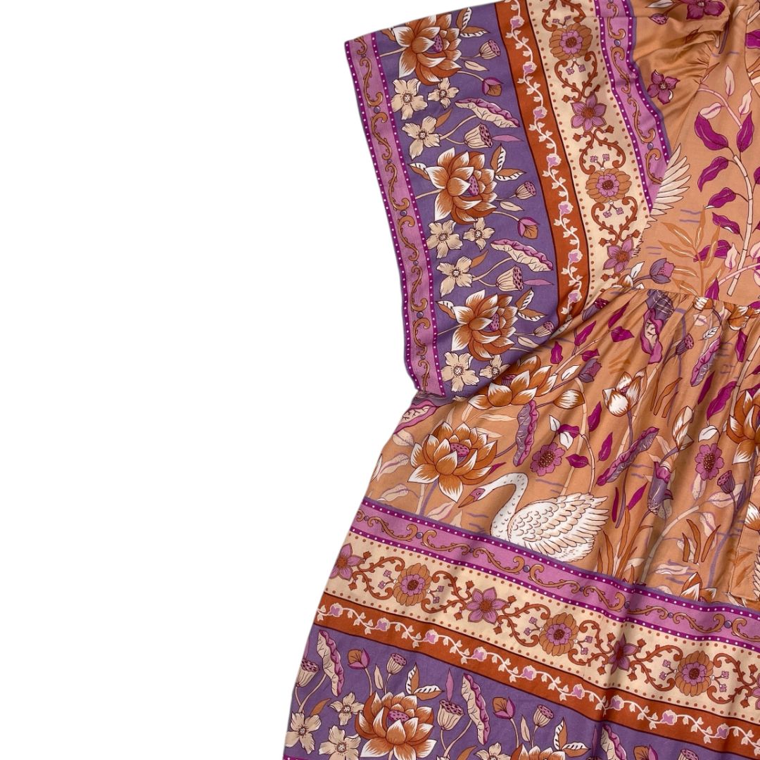 Vestido Manga Corta  SIN MARCA  Varios  Estampado Talle M