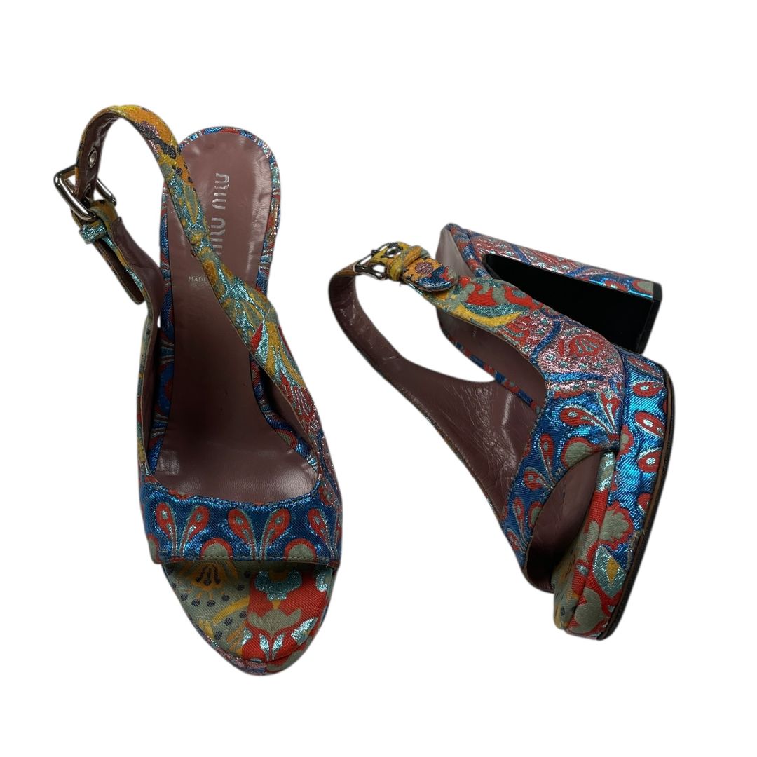 Sandalias  MIU MIU  Varios  Estampado Talle 37,5