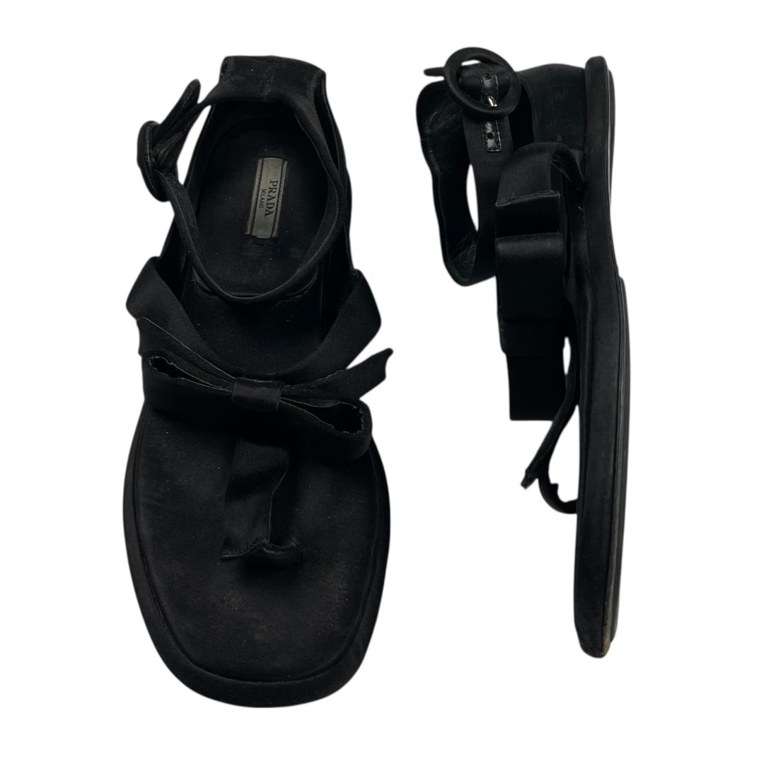 Sandalias  PRADA  Negro Talle 37,5