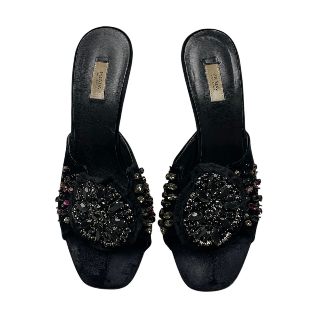 Sandalias  PRADA  Negro Talle 37