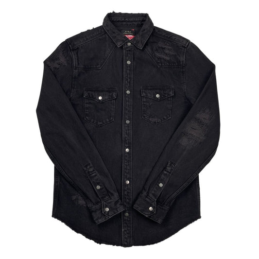 Camisa Manga Larga  ZARA  Color Negro Talle 38