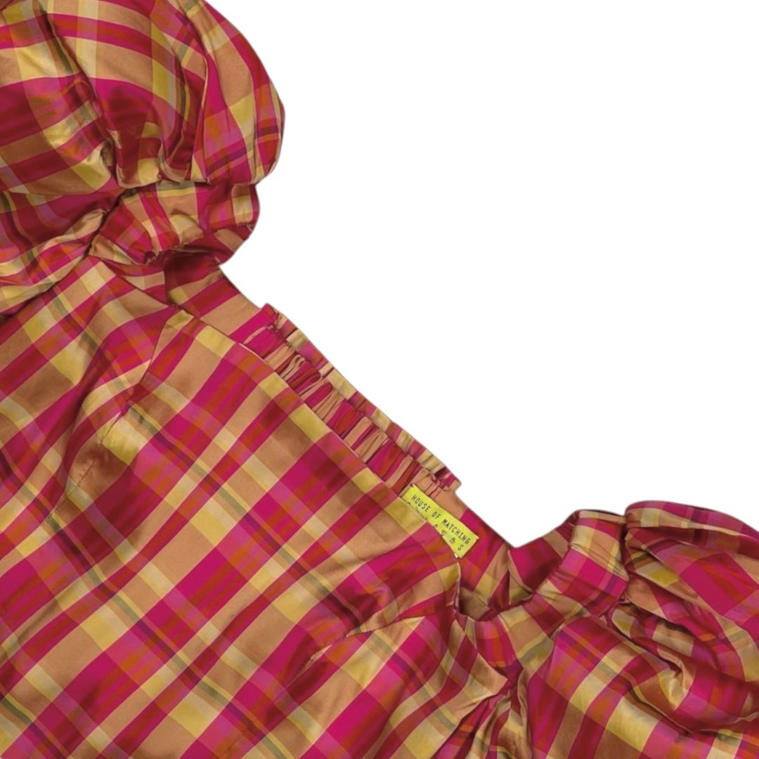 Top Con Mangas  HOUSE OF MATCHING COLOURS  Color Varios Cuadros Talle M