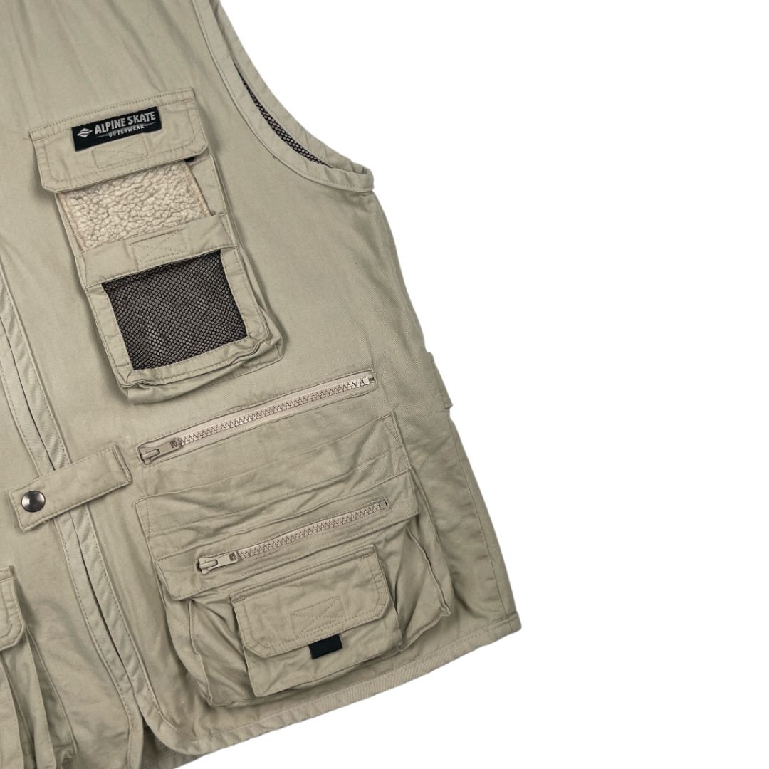 Chaleco Corto  ALPINE SKATE  Color Beige Talle M