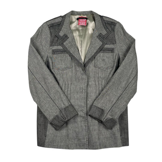 Saco  ELIE TAHARI  Color Gris Talle 12