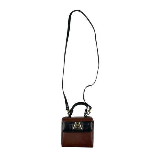 Cartera  LAZARO  Color Varios Marron y Negro Medida 13cm X 11cm