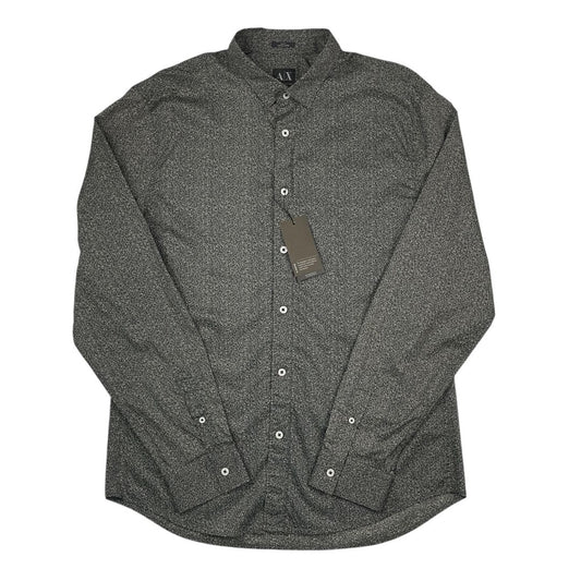 Camisa Manga Larga  ARMANI  Color Verde Talle L