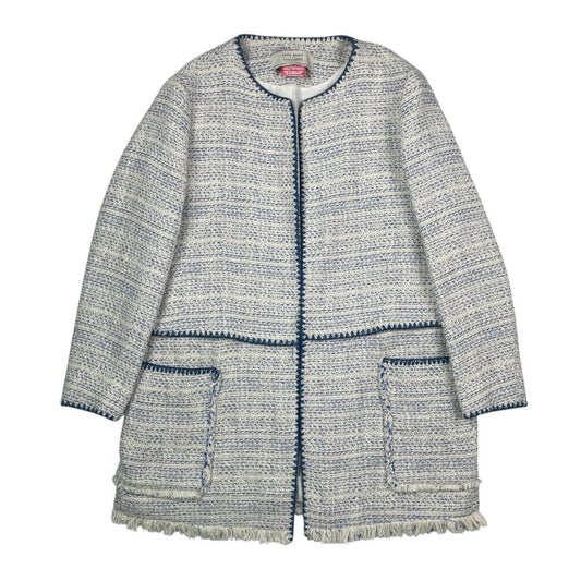 Saco  ZARA  Color Azul y Blanco Talle L