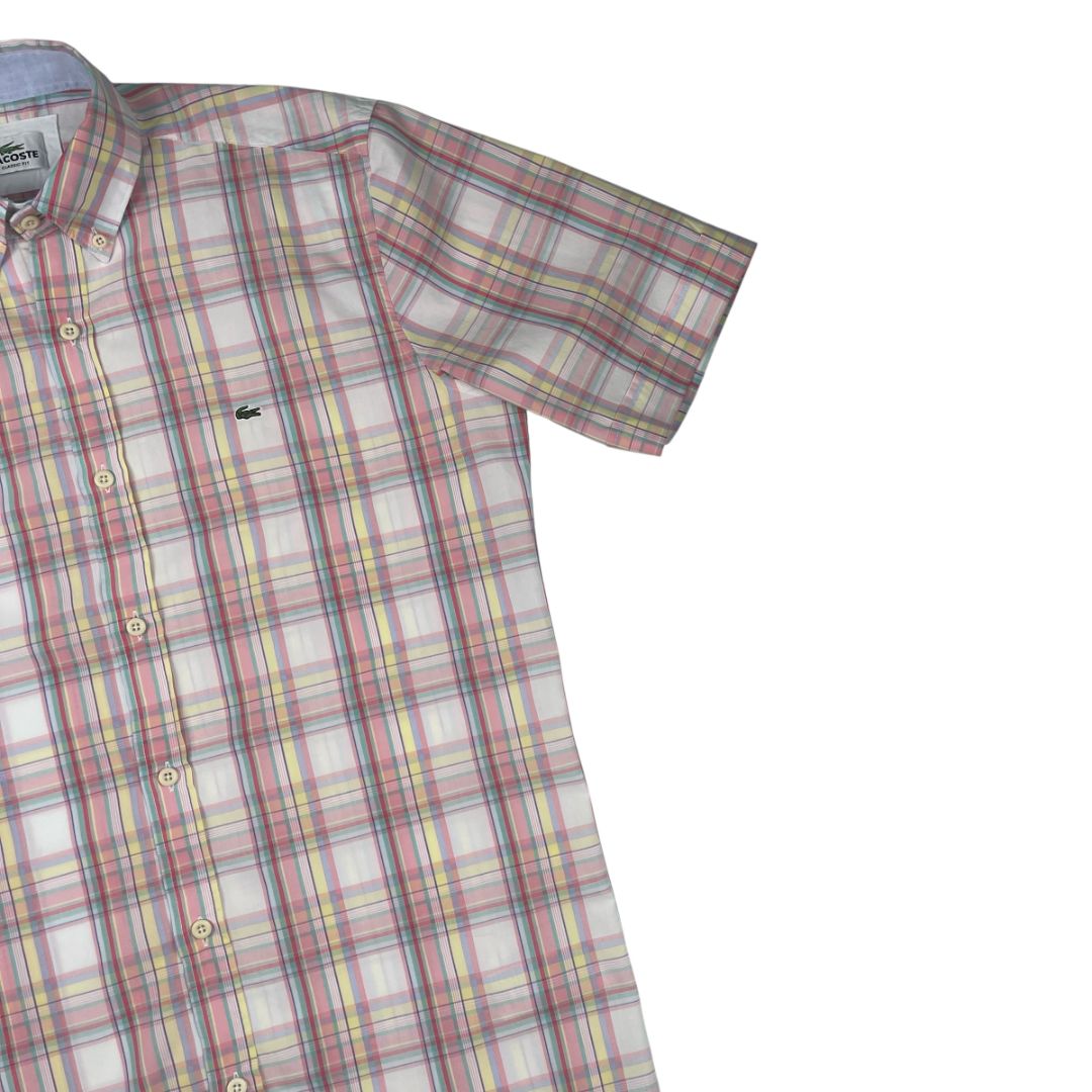 Camisa Manga Corta  LACOSTE  Color Rosa Talle 38
