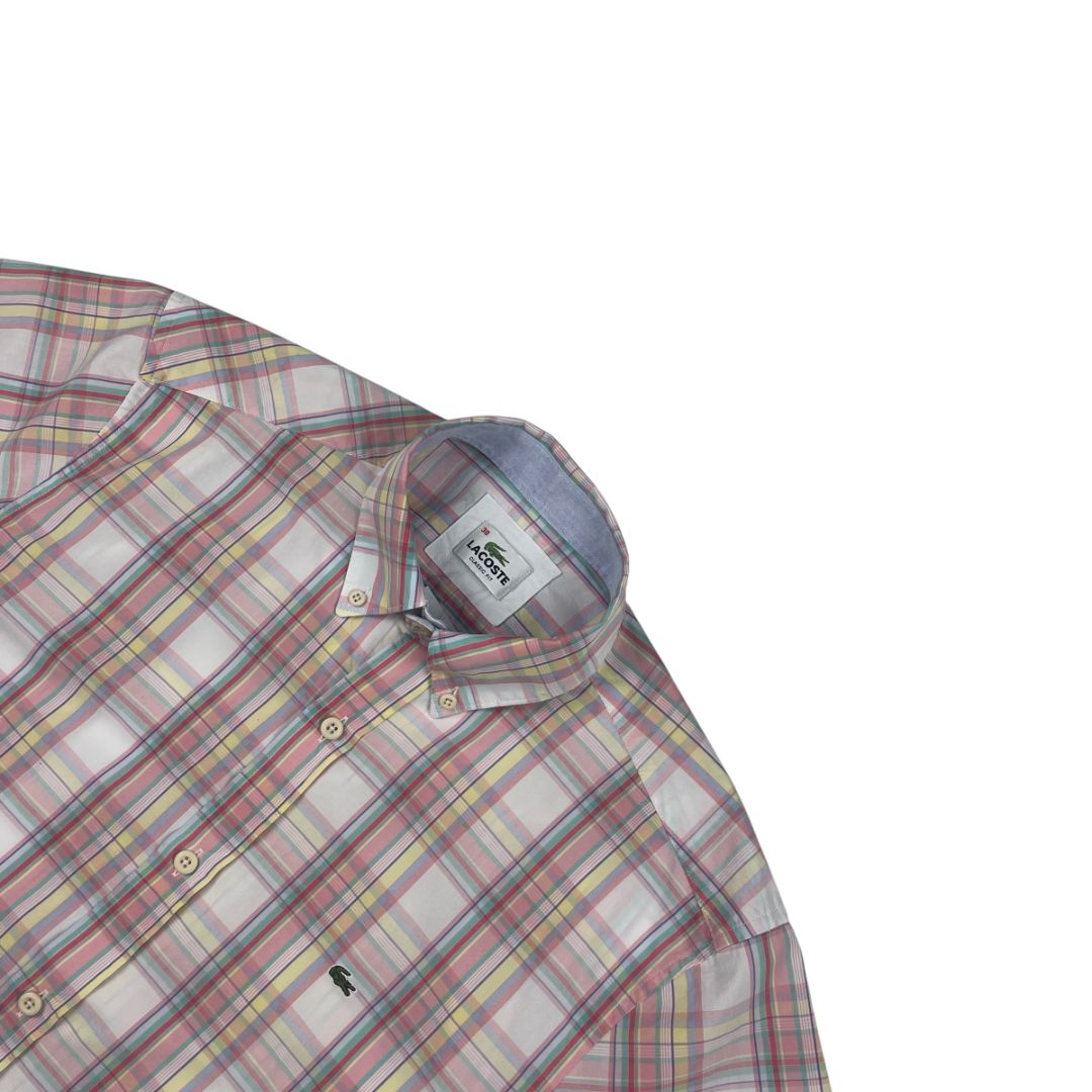 Camisa Manga Corta  LACOSTE  Color Rosa Talle 38