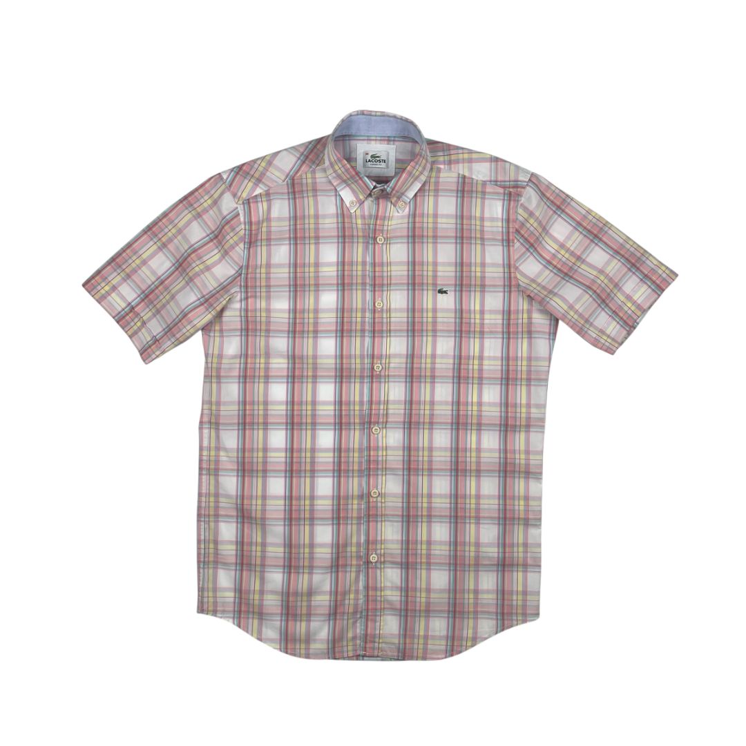 Camisa Manga Corta  LACOSTE  Color Rosa Talle 38