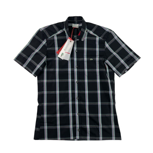 Camisa Manga Corta  LACOSTE  Color Negro Talle 40