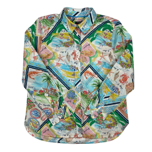 Camisa  TALBOTS  Color Varios  Estampado Talle M
