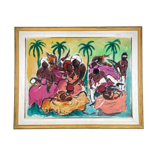 Arte sin Vidrio  ANONIMO  Estilo Figurativo Obra 73 cm X 98 cm Marco 93 cm X 118 cm