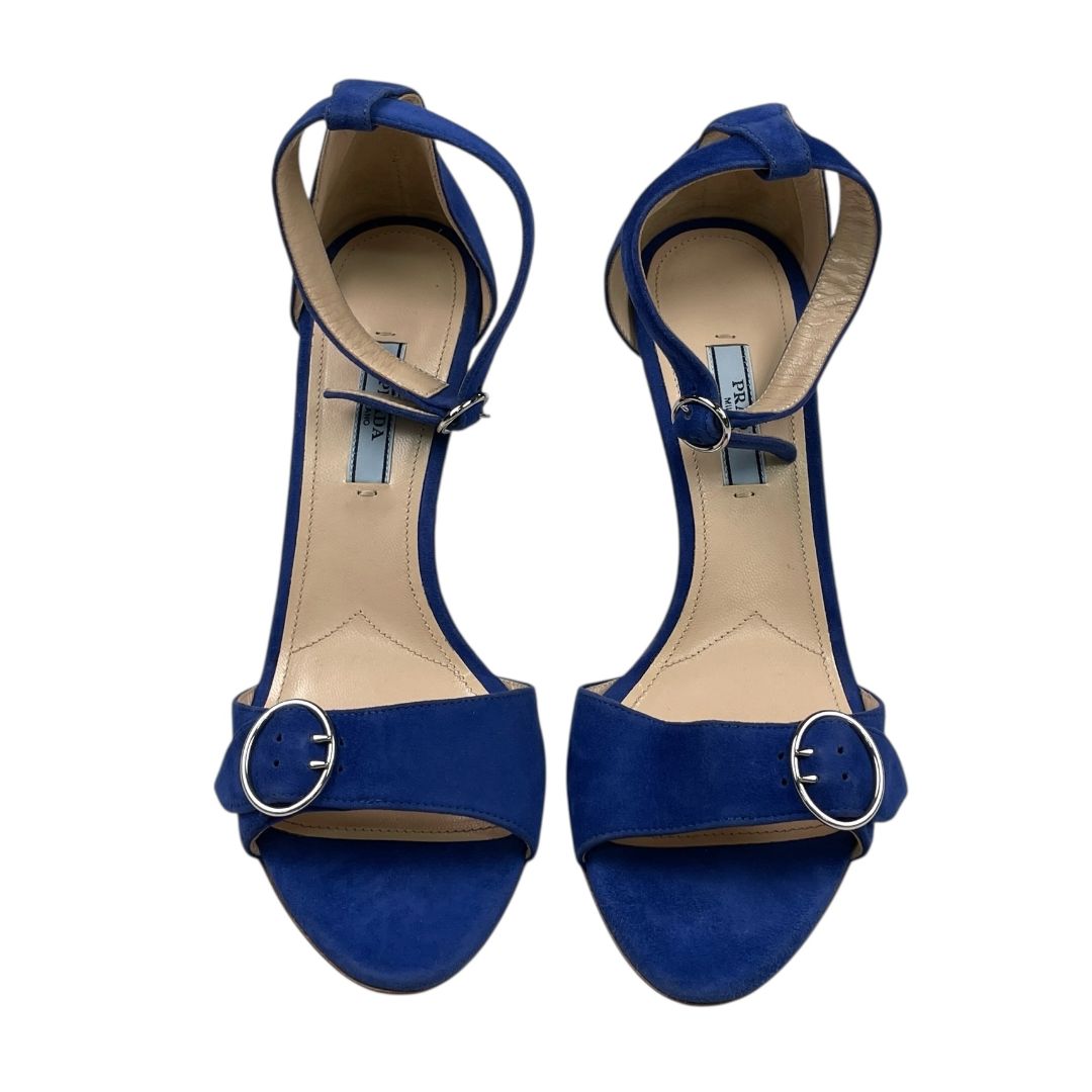 Sandalias  PRADA  Color Azul Talle 39