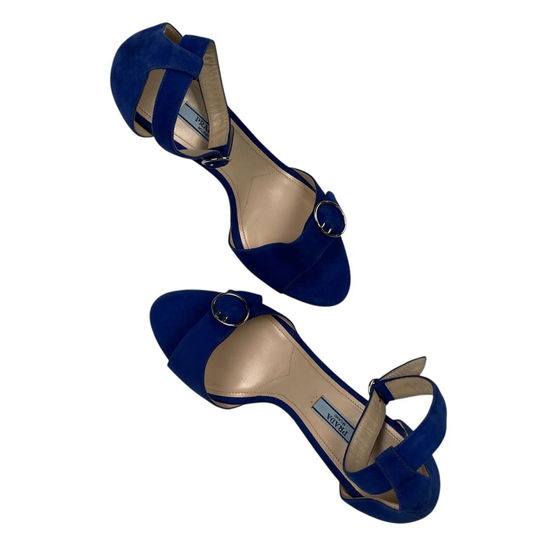 Sandalias  PRADA  Color Azul Talle 39