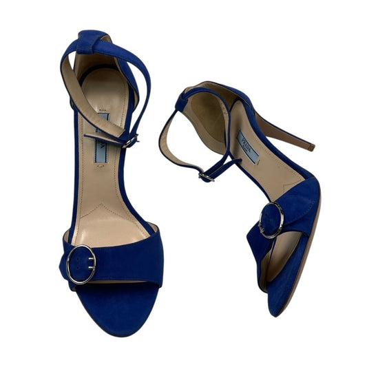 Sandalias  PRADA  Color Azul Talle 39