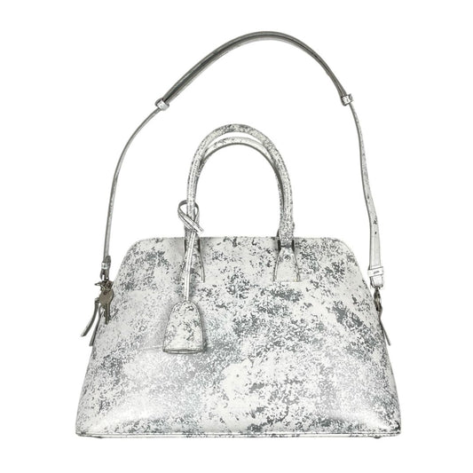 Cartera  MAISON MARGIELA  Color Blanco Y Plateado Medida 41cm X 27cm