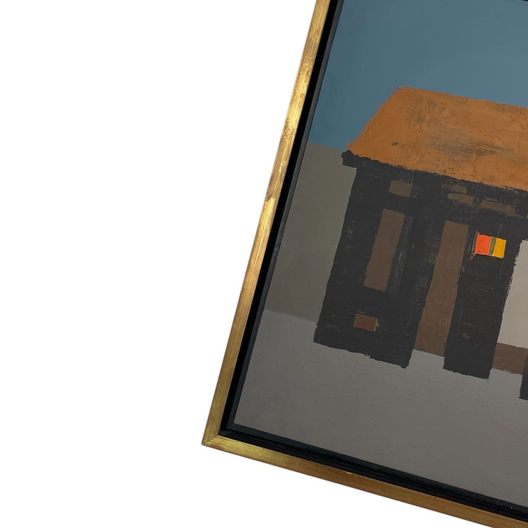 Arte sin Vidrio  UBERTALLI  Estilo Figurativo Marco 56 cm X 67 cm Obra 50 cm X 60