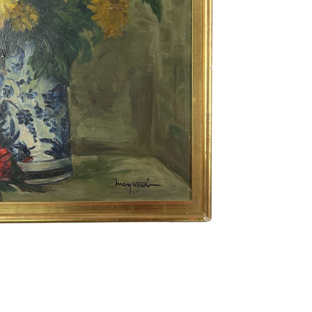 Arte sin Vidrio  MAY VEROV  Estilo Naturaleza Muerta Marco 66 cm X 50 cm Obra 59 cm X 44 cm