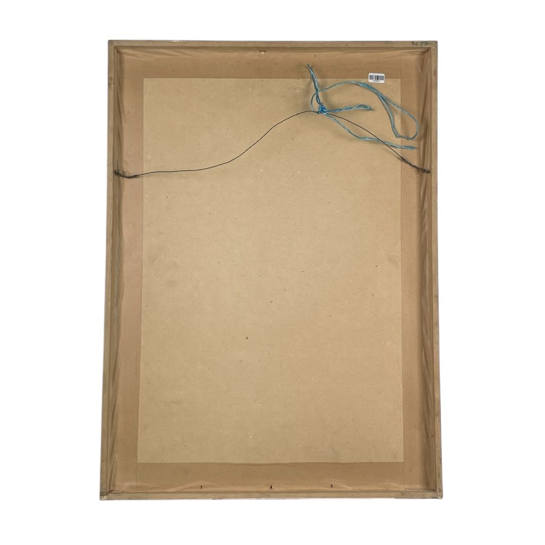 Arte con Vidrio  ROBERT TANCREDE  Estilo Figurativo Marco 70 cm X 51 cm Obra 67 cm X 48 cm