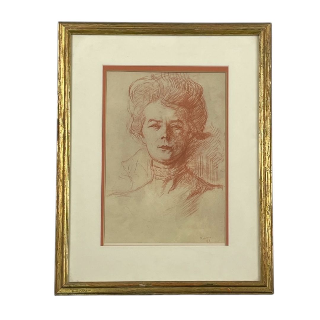 ANONIMO  Arte con Vidrio  Estilo Retrato  Medida 50cm X 38cm