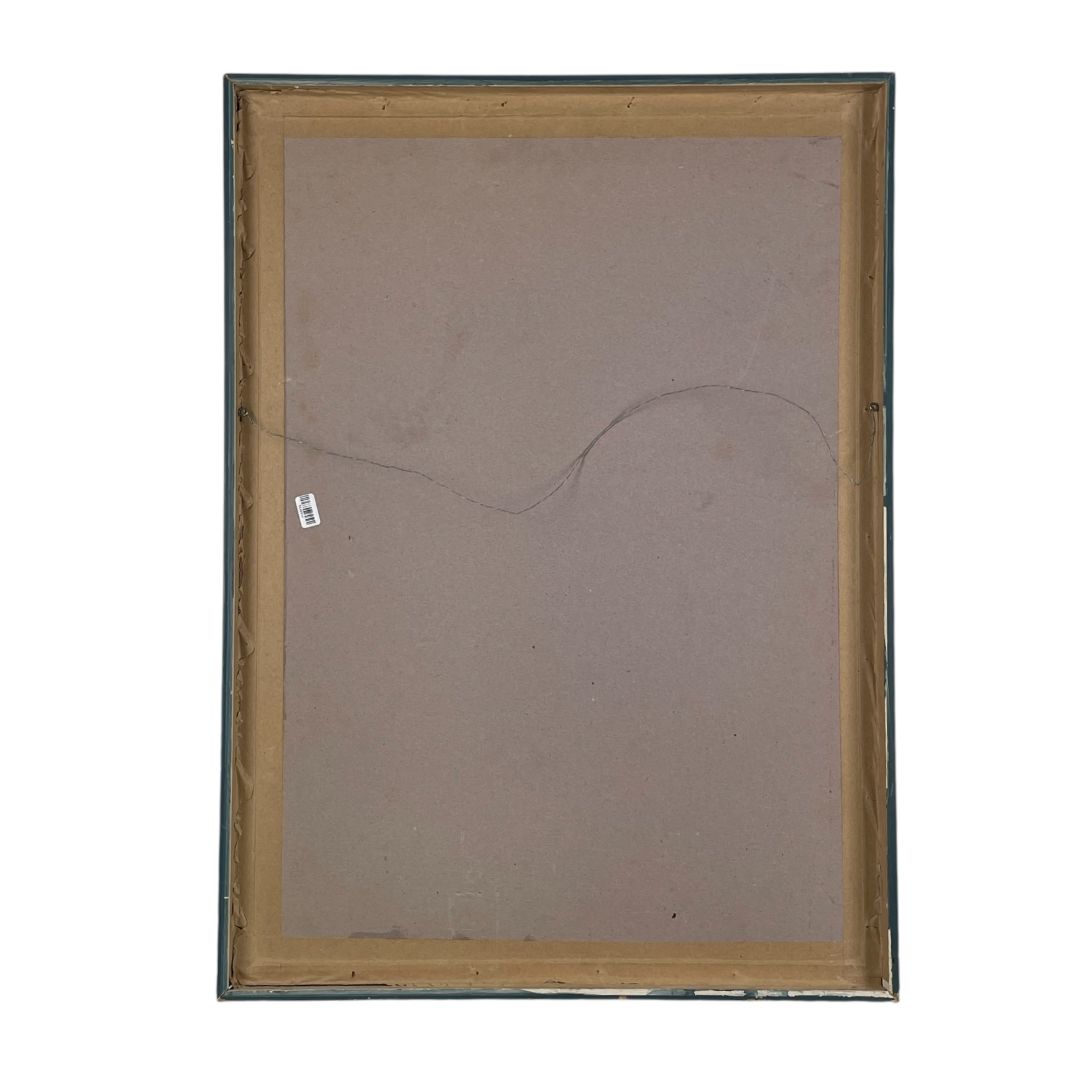 Arte con Vidrio  ROBERT TANCREDE  Estilo Figurativo Marco 70 cm X 51 cm Obra 67 cm X 48 cm