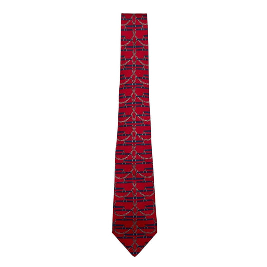 Corbata  HERMES  Color Rojo Talle Unico