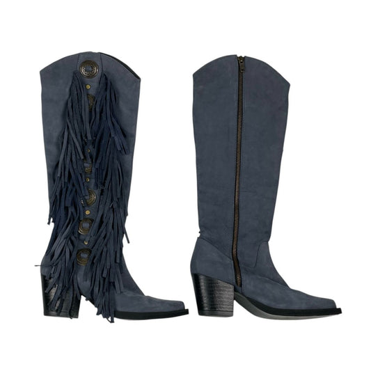 Bota Larga  SIN MARCA  Color Azul Talle 36