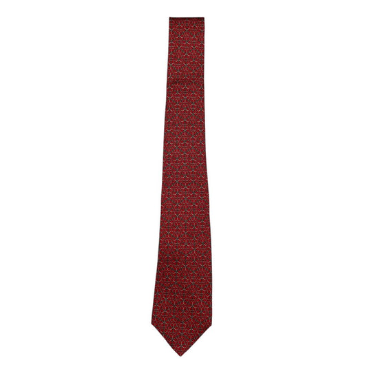 Corbata  HERMES  Color Rojo Talle Unico