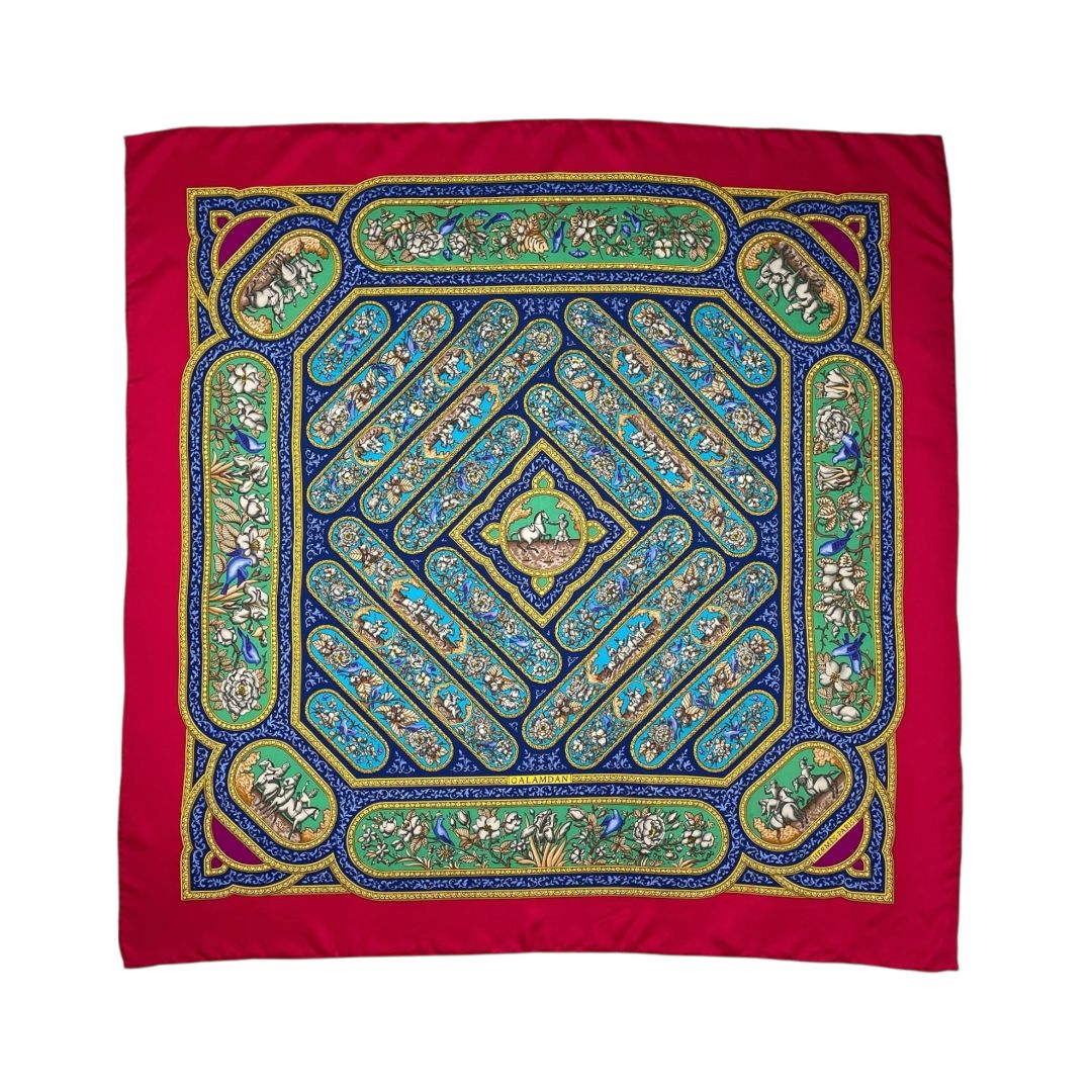 Pañuelo  HERMES  Color Varios  Estampado Medida 88cm X 88cm