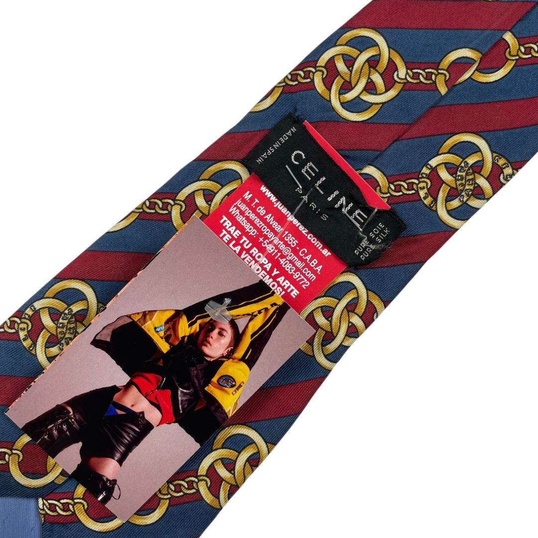 Corbata  CELINE  Color Varios  Estampado Talle Unico