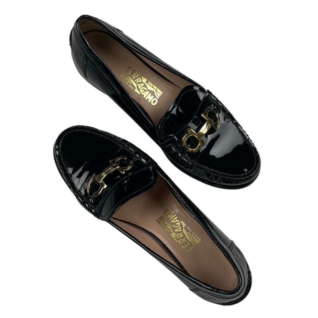 Mocasines  FERRAGAMO  Color Negro Talle 9,5