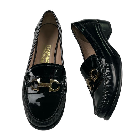 Mocasines  FERRAGAMO  Color Negro Talle 9,5