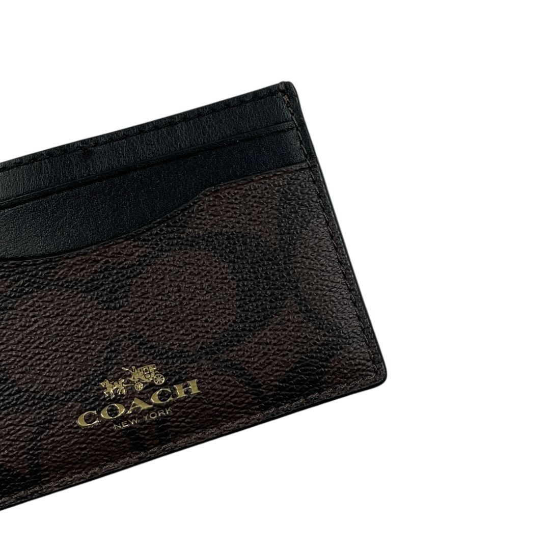 Porta Tarjeta  COACH  Color Marron Medida 10cm X 7cm