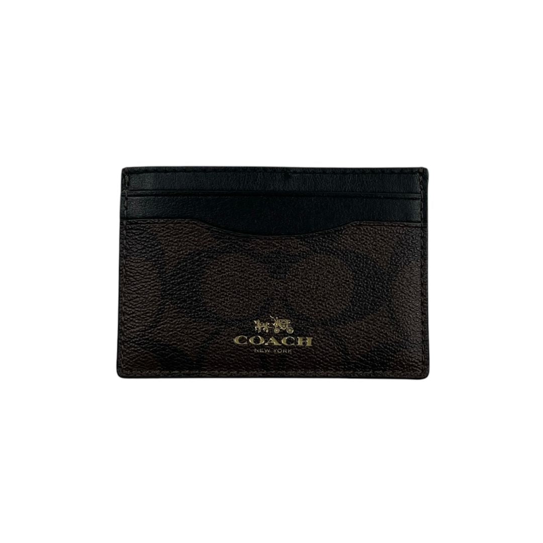 Porta Tarjeta  COACH  Color Marron Medida 10cm X 7cm