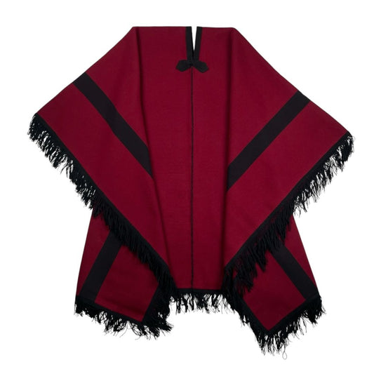 Poncho  SIN MARCA  Color Bordeaux Talle Unico