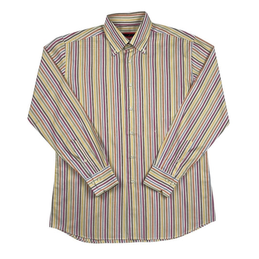 Camisa Manga Larga  UNGARO  Color Varios Rayado Talle 42
